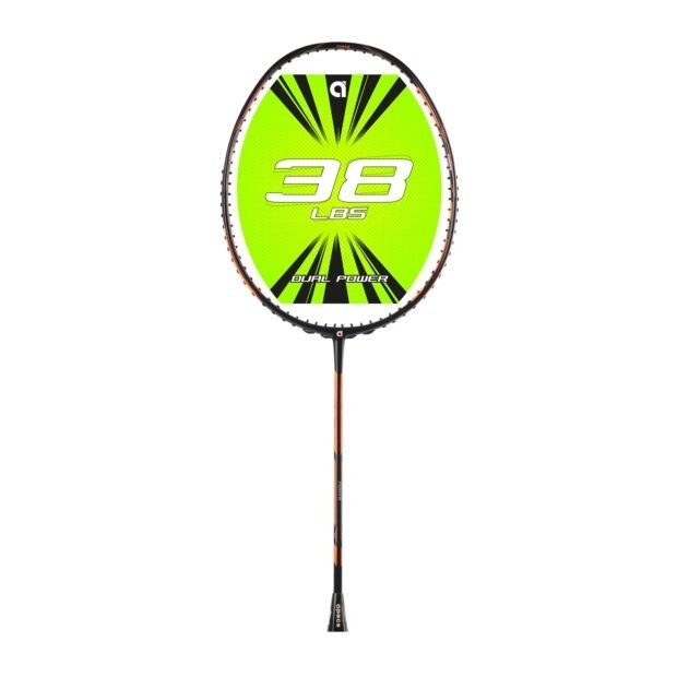 Apacs Dual Power and Speed Badminton Racket (Black/Orange)