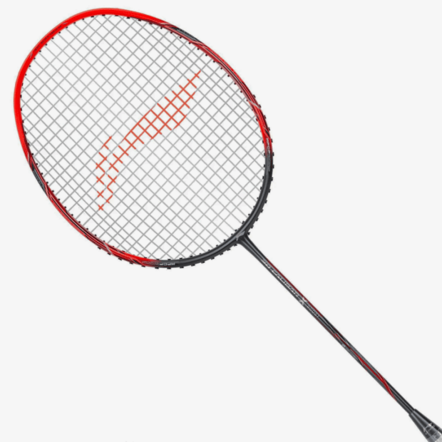 Li-Ning 3D CALIBAR X Boost (Dark Grey/Red) Badminton Racket - Image 2