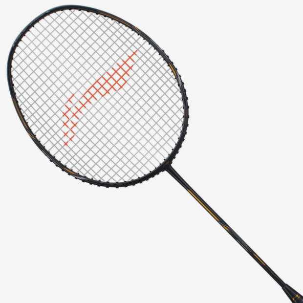 Li-Ning Air-Force G2 Badminton Racket (78 grams) (Charcoal/ Gold) - Image 2