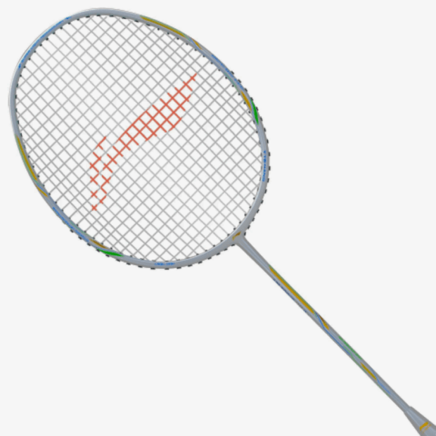 Li-Ning Air-Force G2 Badminton Racket (78 grams) (White/ Gold) - Image 4