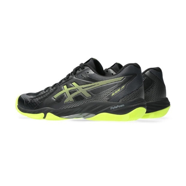 Asics Blade FF Badminton Shoes - (Black/Safety Yellow) - Image 4