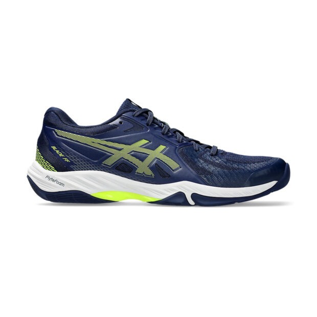 Asics Blade FF Badminton Shoes (Blue Expanse/Safety Yellow)