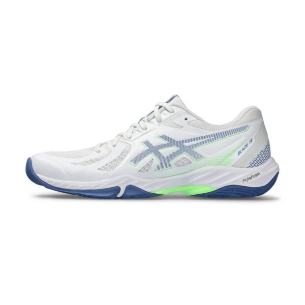 Asics Blade FF Badminton Shoes (White/Denim Blue) - Image 2