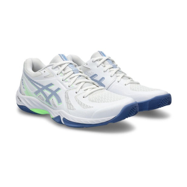 Asics Blade FF Badminton Shoes (White/Denim Blue) - Image 3