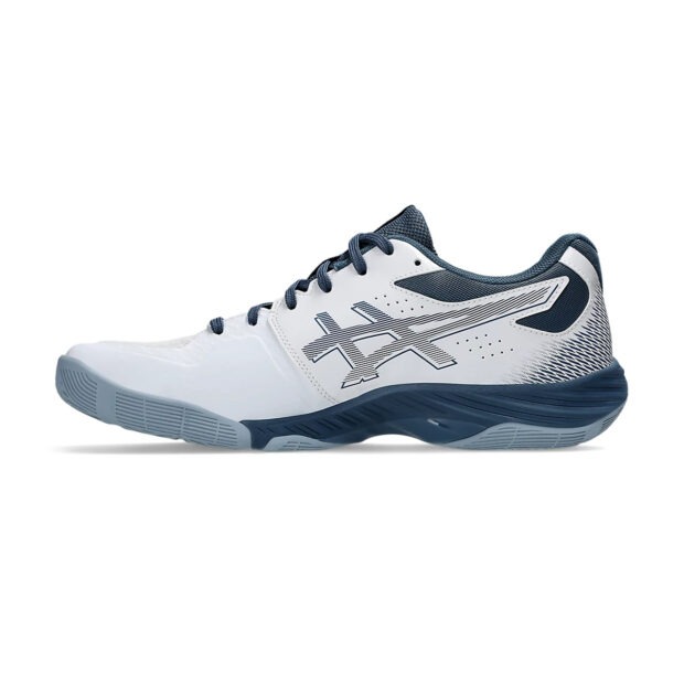 Asics Blade FF Badminton Shoes (White/Vintage Indigo) - Image 2