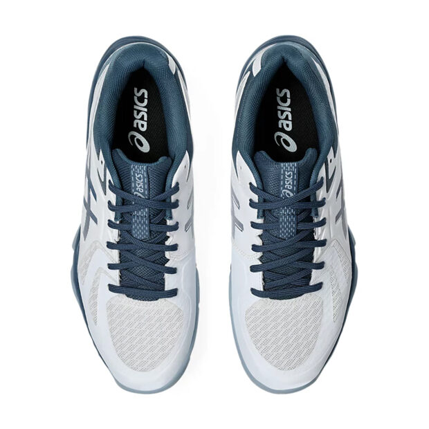 Asics Blade FF Badminton Shoes (White/Vintage Indigo) - Image 6