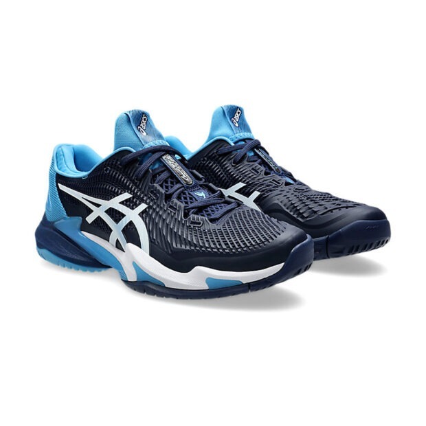 Asics Court FF3 Novak Tennis Shoes (Blue Expanse/White) - Image 3