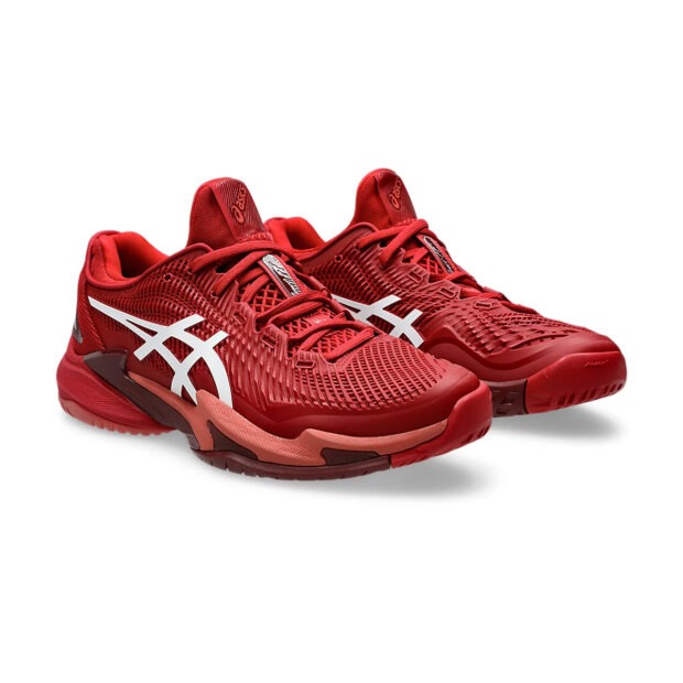 Asics Court FF3 Novak Tennis Shoes (Cranberry/White) - Image 3