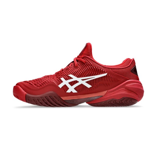 Asics Court FF3 Novak Tennis Shoes (Cranberry/White) - Image 2