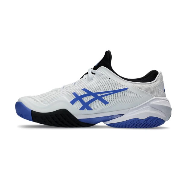 Asics Court FF3 Novak Tennis Shoes (White/Sapphire) - Image 2