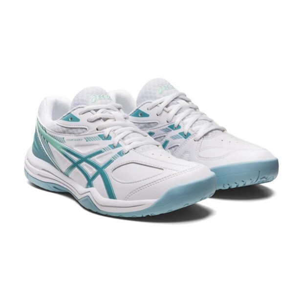 Asics Court Slide 2 Tennis Shoes (White/Smoke Blue) - Image 3