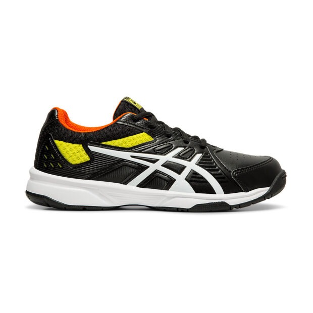 Asics Court Slide 3 GS Tennis Shoes (Black/White/Yellow)