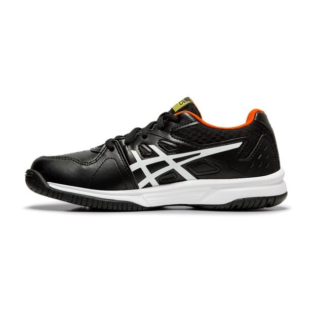 Asics Court Slide 3 GS Tennis Shoes (Black/White/Yellow) - Image 2