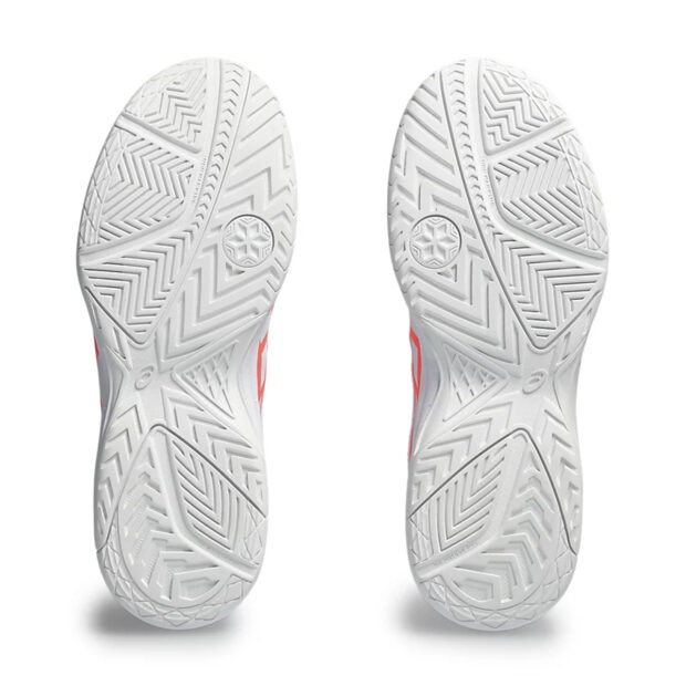 Asics Court Slide 3 Tennis Shoes (White/Sun Coral) - Image 7