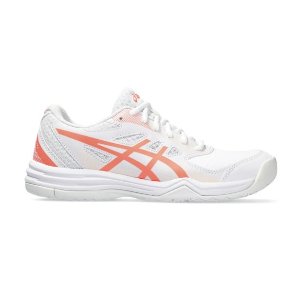 Asics Court Slide 3 Tennis Shoes (White/Sun Coral)