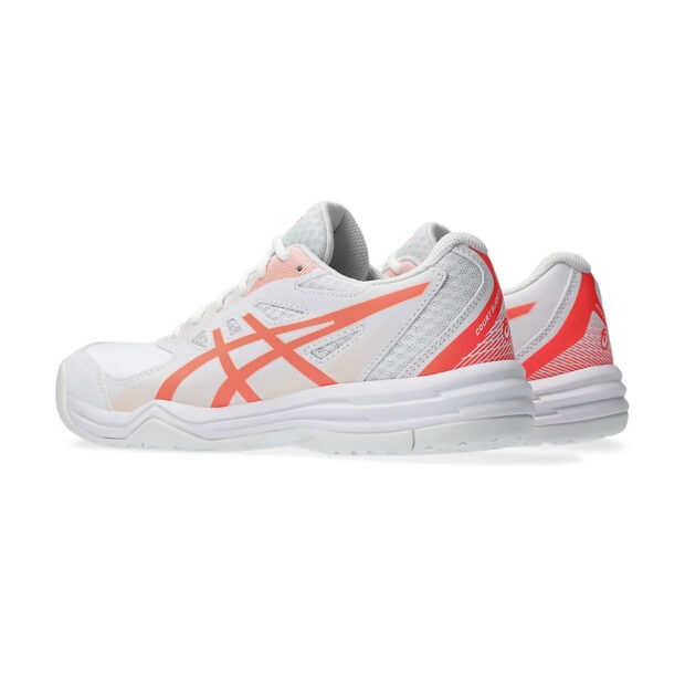 Asics Court Slide 3 Tennis Shoes (White/Sun Coral) - Image 4