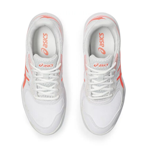 Asics Court Slide 3 Tennis Shoes (White/Sun Coral) - Image 6