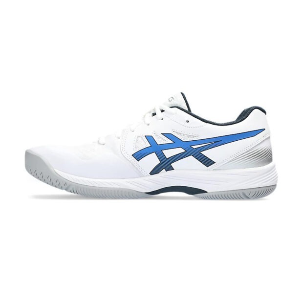 Asics Gel Court Hunter 3 Badminton Shoes (White/Blue) - Image 2