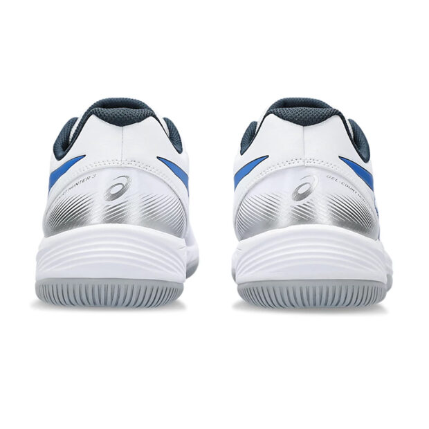 Asics Gel Court Hunter 3 Badminton Shoes (White/Blue) - Image 5