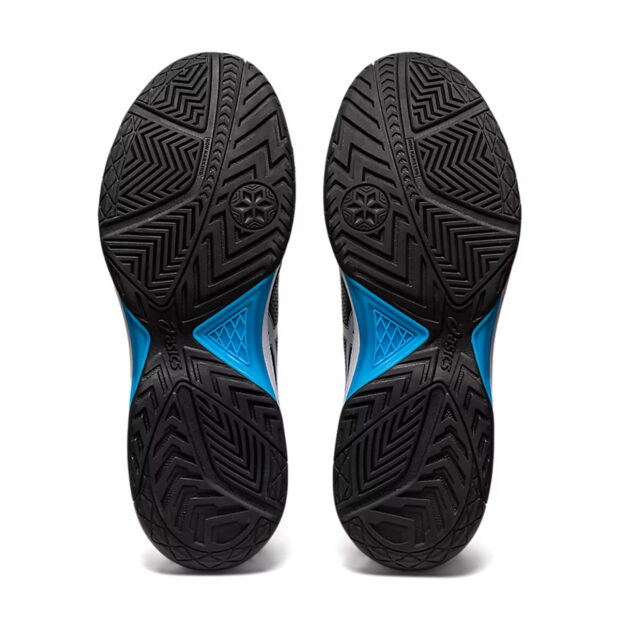 Asics Gel Dedicate 7 Tennis Shoes (Black/Island Blue) - Image 7