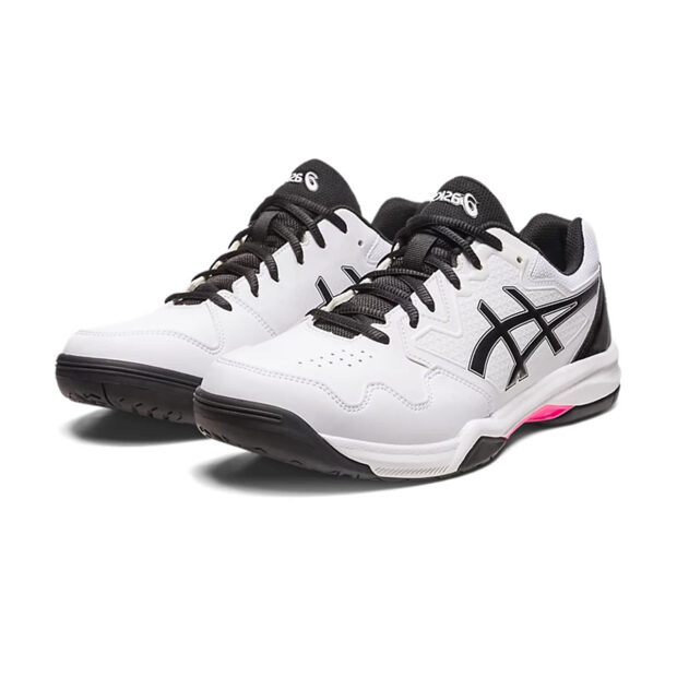 Asics Gel Dedicate 7 Tennis Shoes (White/Hot Pink) - Image 3