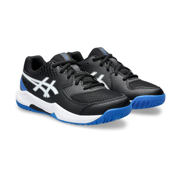 Asics Gel Dedicate 8 GS Tennis Shoes (Black/Tuna Blue) - Image 3