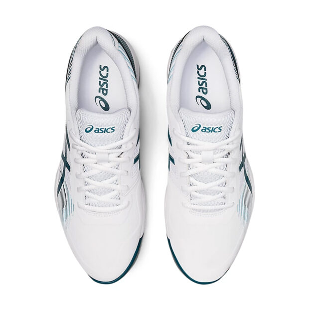 Asics Gel Game 8 Tennis Shoes (White/Velvet Pine) - Image 6