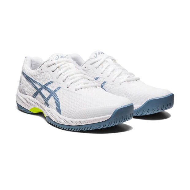 Asics Gel Game 9 Tennis Shoes (White/Steel Blue) - Image 3