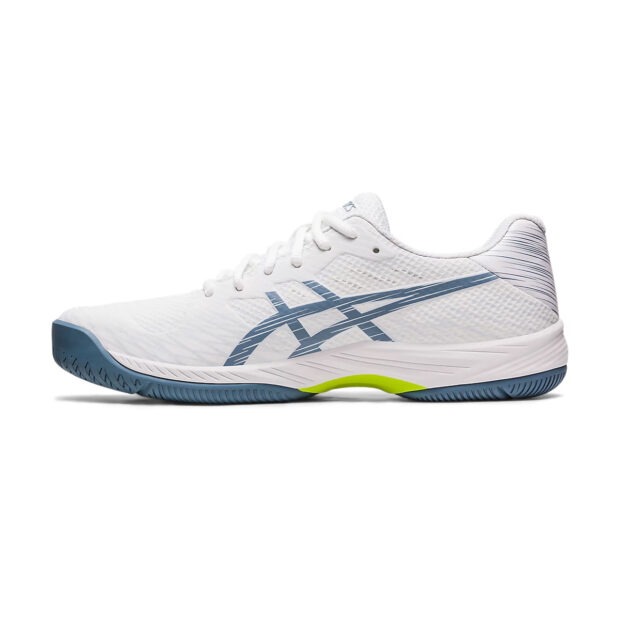 Asics Gel Game 9 Tennis Shoes (White/Steel Blue) - Image 2