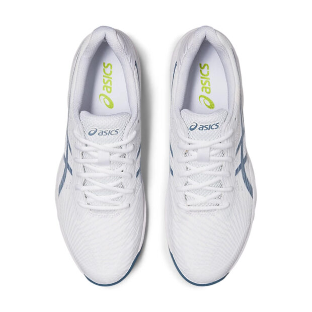 Asics Gel Game 9 Tennis Shoes (White/Steel Blue) - Image 6