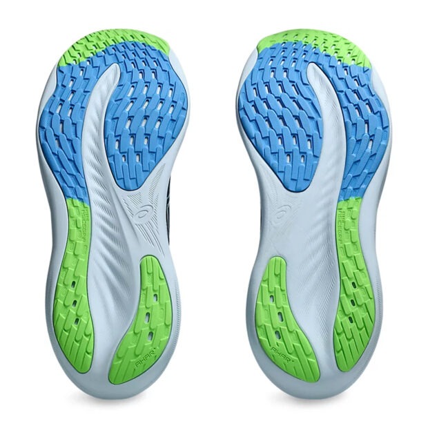 Asics Gel Nimbus 26 Running Shoes (French Blue/Electric Lime) - Image 7