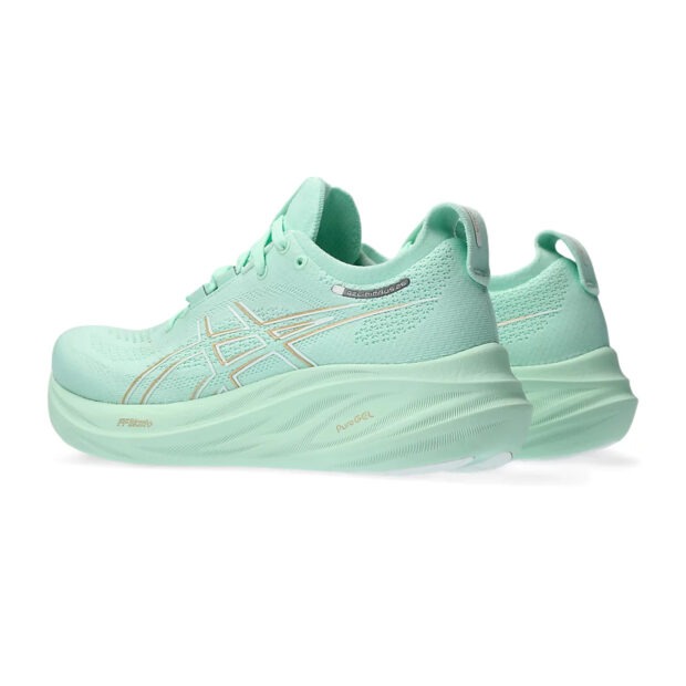 Asics Gel Nimbus 26 Running Shoes (Mint Tint/Pale Tint) - Image 4