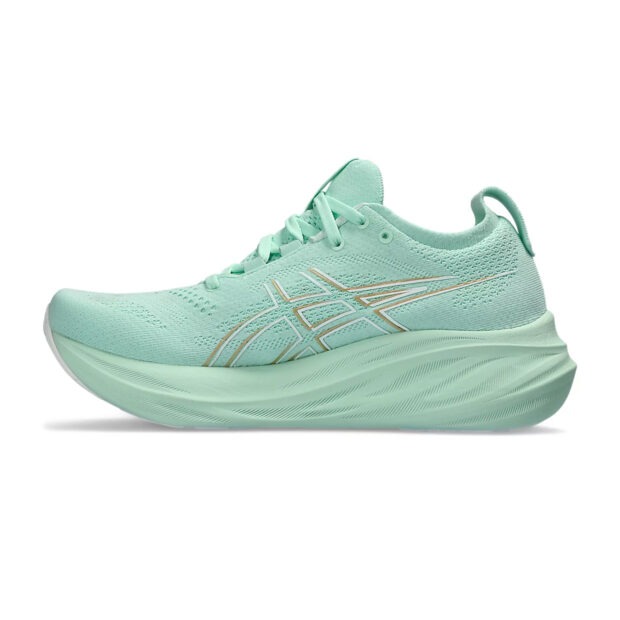 Asics Gel Nimbus 26 Running Shoes (Mint Tint/Pale Tint) - Image 2