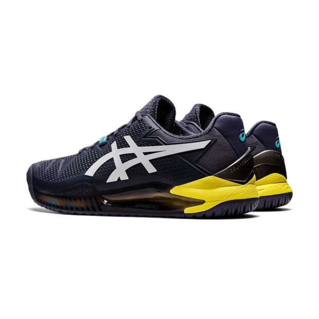 Asics Gel Resolution 8 Tennis Shoes (Indigo Fog/White) - Image 4