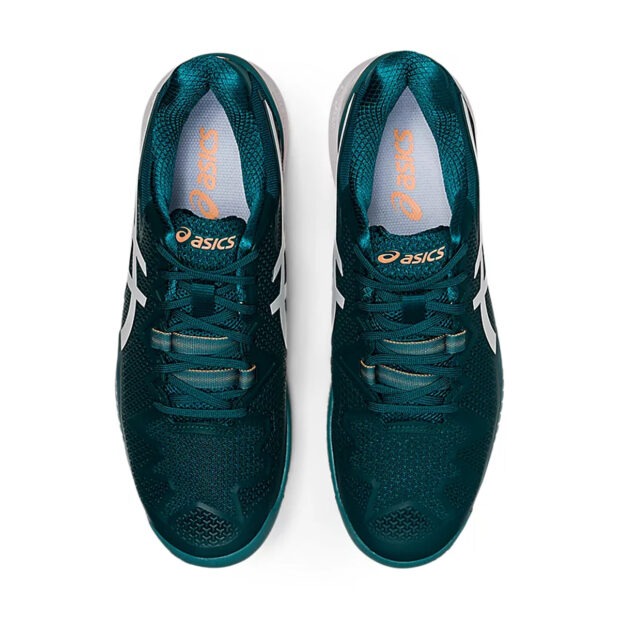 Asics Gel Resolution 8 Tennis Shoes (Velvet Pine/White) - Image 6