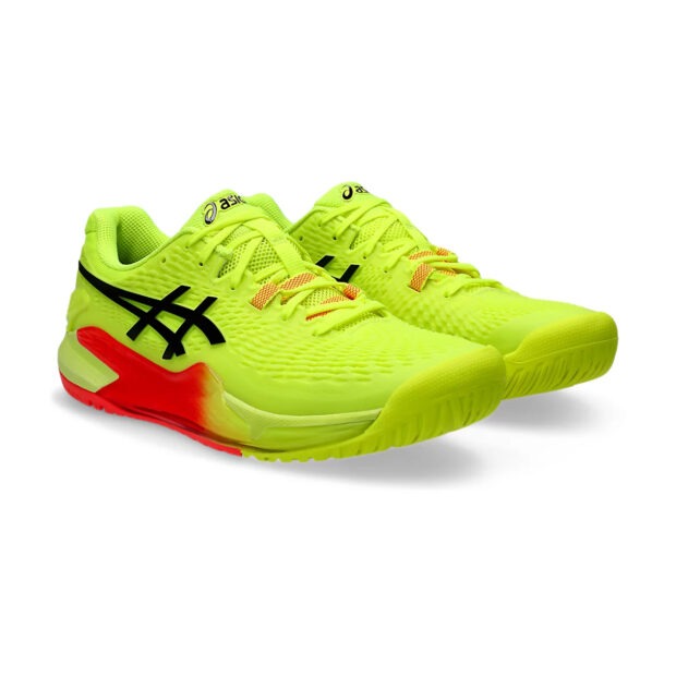 Gel Resolution 9 Paris Tennis Shoes (Safety Yellow/Black) - Image 3