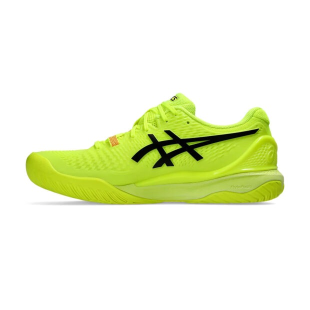 Gel Resolution 9 Paris Tennis Shoes (Safety Yellow/Black) - Image 2