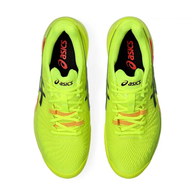 Gel Resolution 9 Paris Tennis Shoes (Safety Yellow/Black) - Image 6