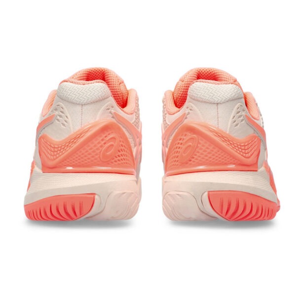 Asics Gel Resolution 9 Tennis Shoes (Pearl Pink/Sun Coral) - Image 5