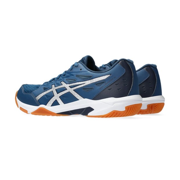 Asics Gel Rocket 11 Badminton Shoes (Mako Blue/Pure Silver) - Image 4