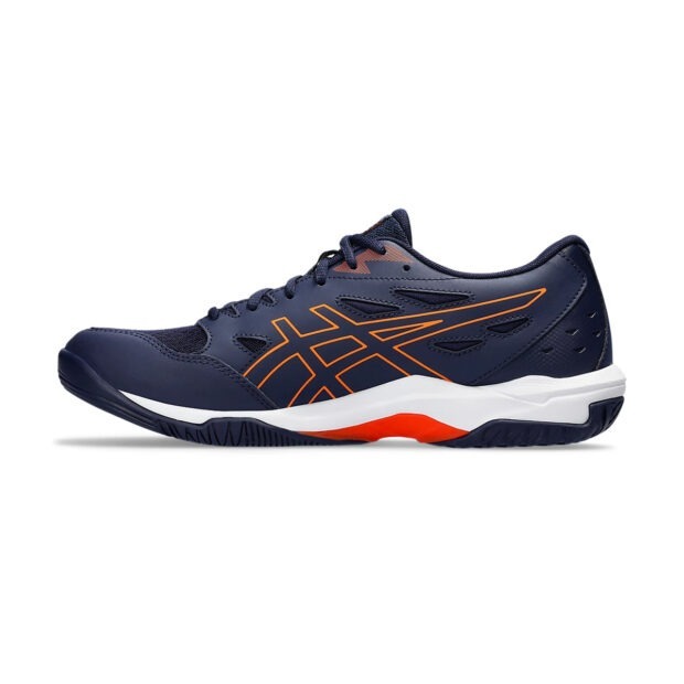 Asics Gel Rocket 11 Badminton Shoes (Peacoat/Shocking Orange) - Image 2