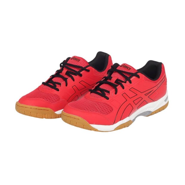 Asics Gel CourtMov+ Badminton Shoes (Electric Red/Black) - Image 2