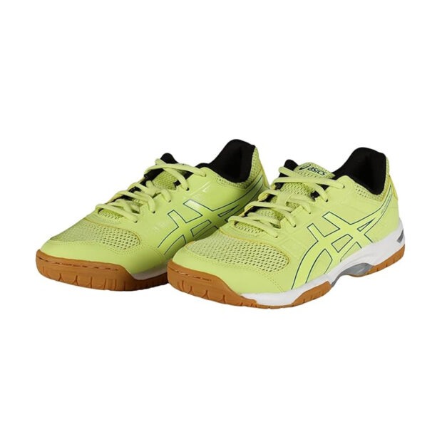 Asics Gel CourtMov+ Badminton Shoes (Glow Yellow/Deep Sea Teal) - Image 2