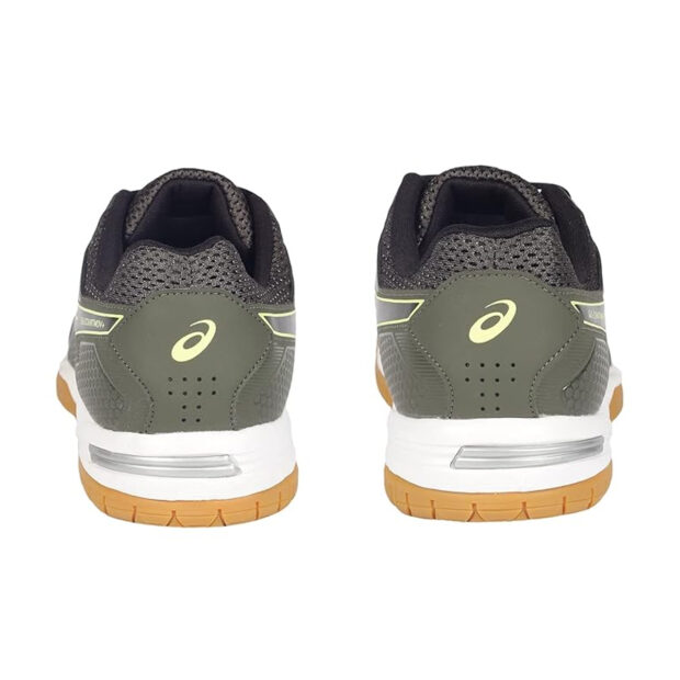 Asics Gel CourtMov+ Badminton Shoes (Olive Canvas/Glow Yellow) - Image 3