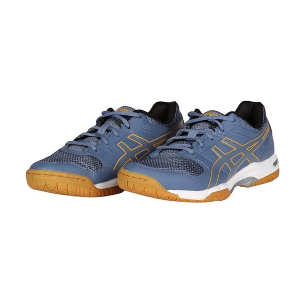 Asics Gel CourtMov+ Badminton Shoes (Storm Blue/Sunflower) - Image 2