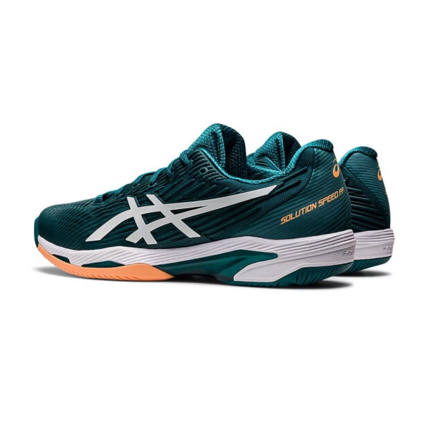 Asics Solution Speed FF 2 Tennis Shoes (Velvet Pine/White) - Image 4