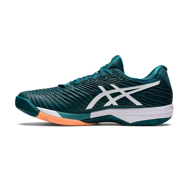 Asics Solution Speed FF 2 Tennis Shoes (Velvet Pine/White) - Image 2