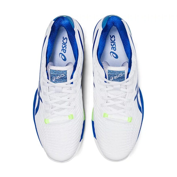 Asics Solution Speed FF 2 Tennis Shoes (White/Tuna Blue) - Image 6