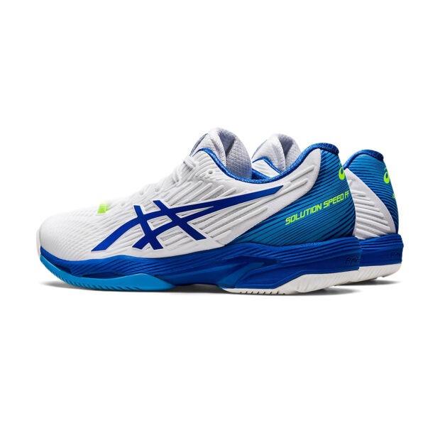 Asics Solution Speed FF 2 Tennis Shoes (White/Tuna Blue) - Image 4