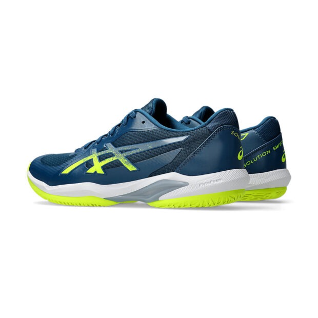 Asics Solution Swift FF 2 Tennis Shoes (Mako Blue/Safety Yellow) - Image 4